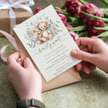 ツインズテディ男女兼用ベアBOHOベビーシャワー