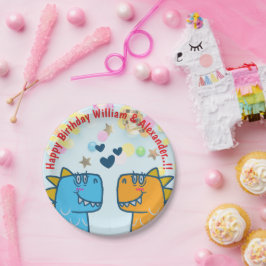 ツインズディノロール誕生日パーティー ペーパープレート