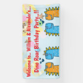 ツインズディノロール誕生日パーティー 横断幕 (縦)