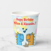 ツインズディノロール誕生日パーティー 紙コップ (正面)
