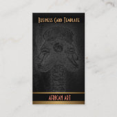 ツインズトライバルアフリカアート 名刺 (正面)