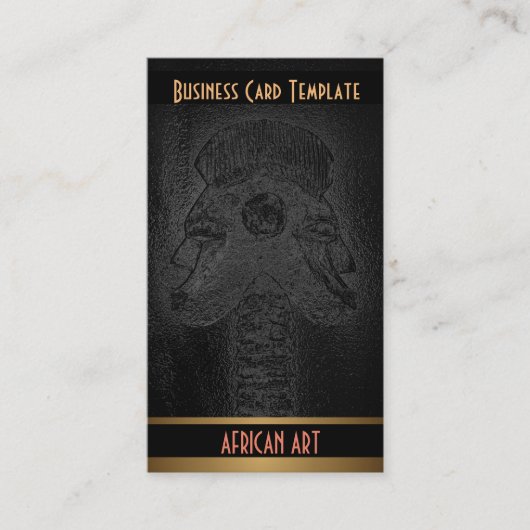ツインズトライバルアフリカアート 名刺 (正面)