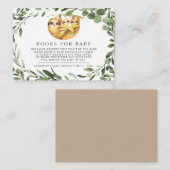 ツインズナスブックスベビー赤ちゃんシャワーカード エンクロージャーカード (正面/裏面)