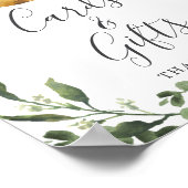 ツインズナスベビーシャワーカードとギフトサイン ポスター (角)