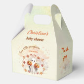 ツインズハロウィンカボチャ幽霊ベビーシャワーミディアム フェイバーボックス (正面)