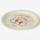 ツインズハロウィンカボチャ幽霊ユニセックスベビーシャワー ペーパープレート (アングル)