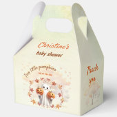 ツインズハロウィーンカボチャ幽霊ベビーシャワー大 フェイバーボックス (正面)