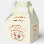 ツインズハロウィーンカボチャ幽霊ベビーシャワー大 フェイバーボックス (裏面)