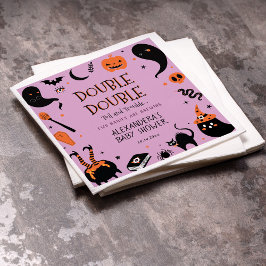 ツインズハロウィーンベビーシャワー スタンダードカクテルナプキン