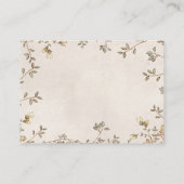 ツインズバニーフローラおむつラッフルエンクロージャカード エンクロージャーカード (裏面)