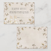 ツインズバニーフローラおむつラッフルエンクロージャカード エンクロージャーカード (正面/裏面)