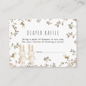 ツインズバニーフローラおむつラッフルエンクロージャカード エンクロージャーカード (正面)