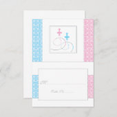 ツインズバプティステーブル座席表 | 折り畳み 招待状 (正面/裏面)