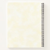 ツインズバプテスオンイエロー2クロスパーソナライズされた ノートブック (裏面)