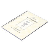 ツインズバプテスオンイエロー2クロスパーソナライズされた ノートブック (左側)