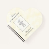 ツインズバプテスオンイエロー2クロスパーソナライズされた ノートブック (正面)