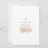 ツインズパンパスグラスフローラプライマーアニートバウティゾ 招待状 (裏面)