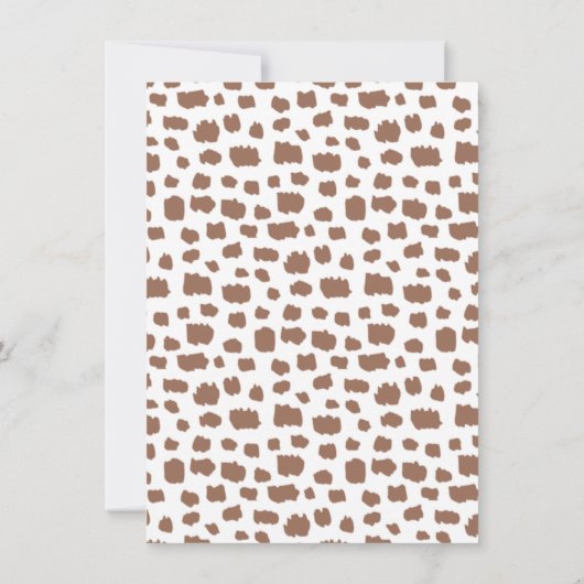 ツインズヒョウ野生のワンサファリ1歳 招待状 (裏面)