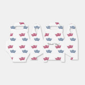 ツインズピンクブルークラウンズ誕生日パーティーの好意ボックス フェイバーボックス (折り畳みなし)