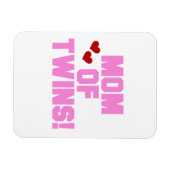 ツインズピンク文字ギフトの母 マグネット (横)