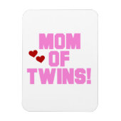 ツインズピンク文字ギフトの母 マグネット (縦)