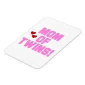 ツインズピンク文字ギフトの母 マグネット (左側)