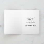 ツインズファースト誕生日カード – Two Little Bears カード (内部)