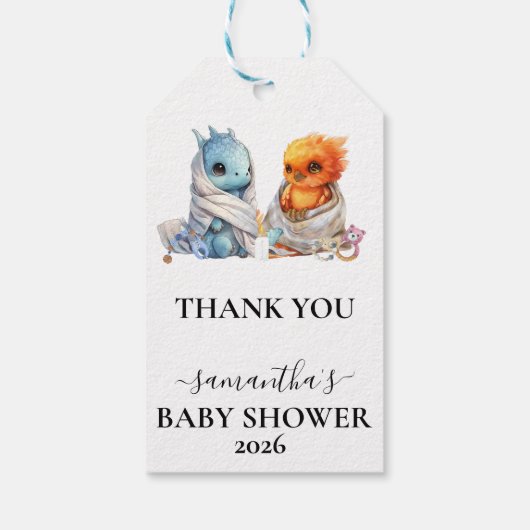 ツインズフェニックスドラゴンファンタジーマジカル ギフトタグ (裏面)