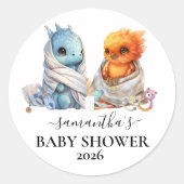 ツインズフェニックスドラゴンファンタジーマジカル ラウンドシール (正面)