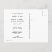 ツインズフォトコラージュベビー誕生のお知らせ 案内ポストカード (裏面)