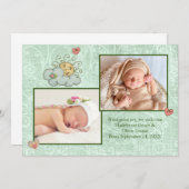 ツインズフォークアートグリーン 案内状 (正面/裏面)