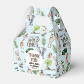 ツインズブルージャングル動物をテーマにした誕生日 フェイバーボックス (正面サイド)