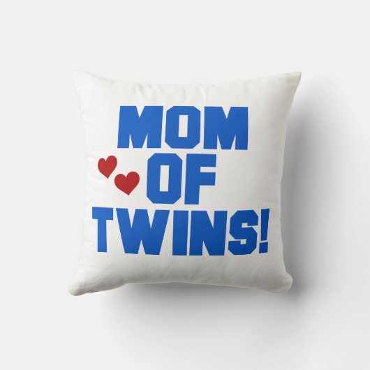 ツインズブルー文字ギフトの母 クッション (裏面)