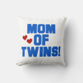 ツインズブルー文字ギフトの母 クッション (正面)