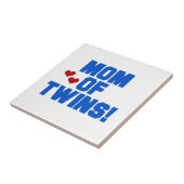 ツインズブルー文字ギフトの母 タイル (側面)