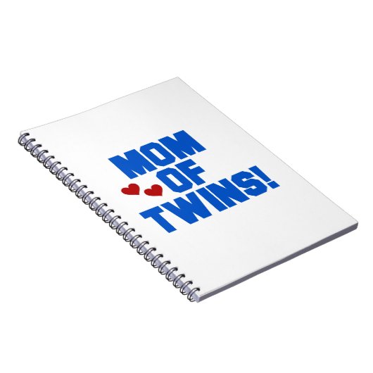 ツインズブルー文字ギフトの母 ノートブック (右側)
