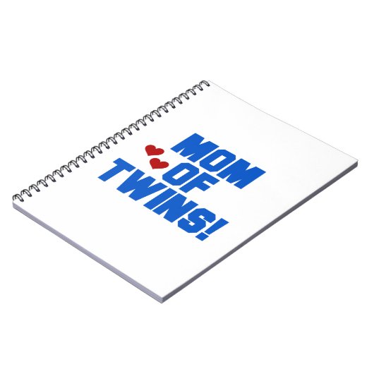 ツインズブルー文字ギフトの母 ノートブック (左側)