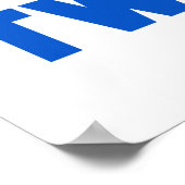 ツインズブルー文字ギフトの母 ポスター (角)