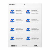 ツインズブルー文字ギフトの母 ラベル (フルシート)