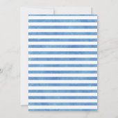 ツインズブルー航海のが1歳の誕生日にセーリング 招待状 (裏面)