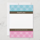 ツインズベビーありがとう::調和1P 案内状 (裏面)