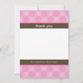 ツインズベビーありがとう::調和6P 案内状 (裏面)