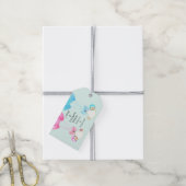 ツインズベビーシャワーありがとうギフトラベル ギフトタグ (より糸付き)