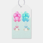 ツインズベビーシャワーありがとうギフトラベル ギフトタグ (裏面)