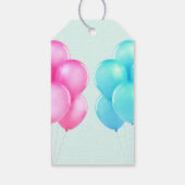 ツインズベビーシャワーは贈り物ラベル ギフトタグ (裏面)