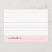 ツインズベビーシャワーアイディア アドバイスカード (裏面)