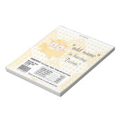 ツインズベビーシャワーキャンディバーラッパ党の好意 ノートパッド (回転)