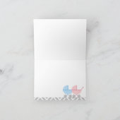 ツインズベビーシャワーサンキューカード サンキューカード (内部)