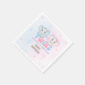 ツインズベビーシャワーボーイ スタンダードカクテルナプキン (角)