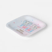 ツインズベビーシャワーボーイ ペーパープレート (傾斜あり)